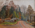 Load image into Gallery viewer, Mid Century Original Landscape Oil Painting From Sweden by B Forsell