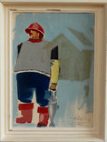 Load image into Gallery viewer, Vintage Art Room Fisherman's Portrait Sweden
