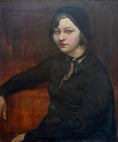 Load image into Gallery viewer, Vintage Woman's Portrait Oil Painting From Sweden