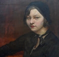 Load image into Gallery viewer, Vintage Woman's Portrait Oil Painting From Sweden