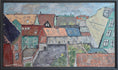 Load image into Gallery viewer, Vintage Art Cityscape Oil Painting from Sweden