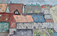 Load image into Gallery viewer, Vintage Art Cityscape Oil Painting from Sweden