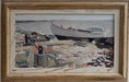 Load image into Gallery viewer, Vintage Art Mid Century Coastal Oil Painting from Sweden 1953