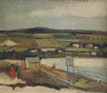 Load image into Gallery viewer, Mid Century Vintage Coastal Oil Painting From Sweden by G Berglund 1944