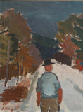 Load image into Gallery viewer, Mid Century Vintage Original Oil Painting From Sweden