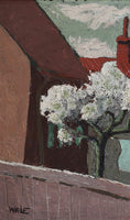 Load image into Gallery viewer, Mid Century Vintage Original Cityscape Oil Painting From Sweden