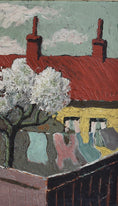 Load image into Gallery viewer, Mid Century Vintage Original Cityscape Oil Painting From Sweden