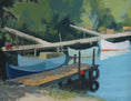 Load image into Gallery viewer, Vintage Art Room Mid Century Original Oil Painting from Sweden