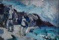 Load image into Gallery viewer, Vintage Beach Oil Painting by from Sweden by B Wahlberg