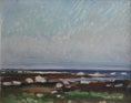 Load image into Gallery viewer, Vintage Art Mid Century Coastal Oil Painting from Sweden