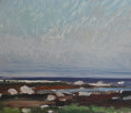 Load image into Gallery viewer, Vintage Art Mid Century Coastal Oil Painting from Sweden