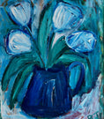 Load image into Gallery viewer, Original Mid Century Floral Painting From Sweden