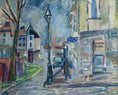 Load image into Gallery viewer, Mid Century Original Cityscape Oil Painting From Sweden