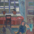 Load image into Gallery viewer, Original Vintage Interior Oil Painting from Sweden