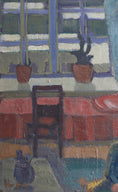 Load image into Gallery viewer, Original Vintage Interior Oil Painting from Sweden