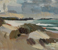 Load image into Gallery viewer, Vintage Art Mid Century Coastal Oil Painting from Sweden