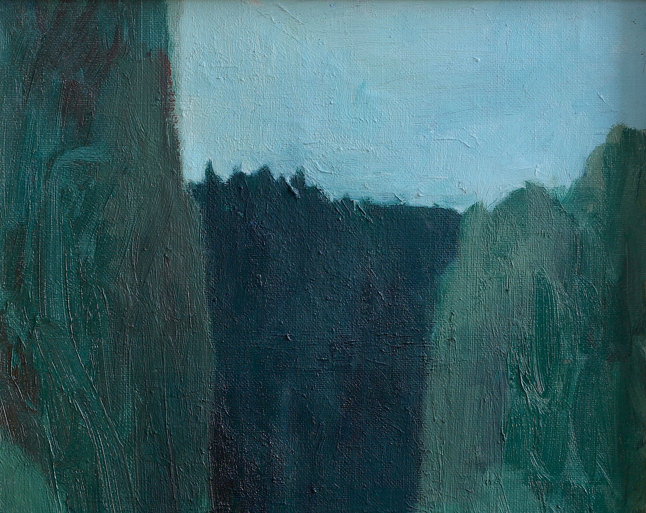 Mid Century Original Landscape Oil Painting from Sweden