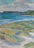 Load image into Gallery viewer, Mid Century Original Coastal Oil Painting From Sweden