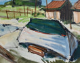 Load image into Gallery viewer, Mid Century Original Coastal Oil Painting From Sweden