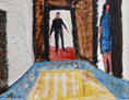Load image into Gallery viewer, Mid Century Vintage Original Cityscape Oil Painting From Sweden