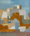 Load image into Gallery viewer, Mid Century Vintage Original Cityscape Oil Painting From Sweden 1955