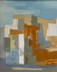 Load image into Gallery viewer, Mid Century Vintage Original Cityscape Oil Painting From Sweden 1955