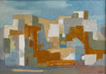 Load image into Gallery viewer, Mid Century Vintage Original Cityscape Oil Painting From Sweden 1955