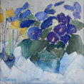 Load image into Gallery viewer, Vintage Art Still Life of Daffodils Original Oil Painting From Sweden