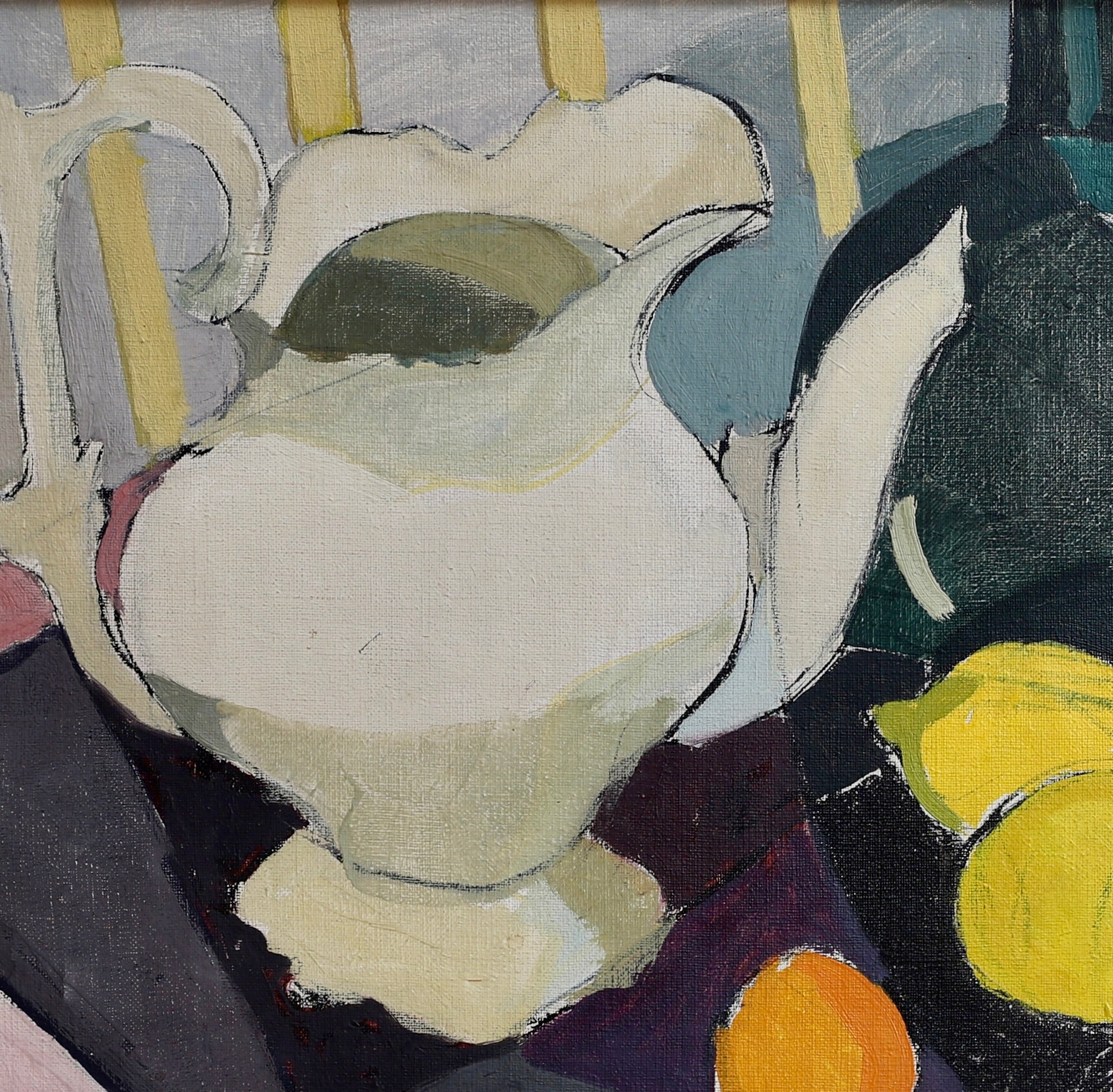 Original Mid Century Still Life Painting From Sweden 1952