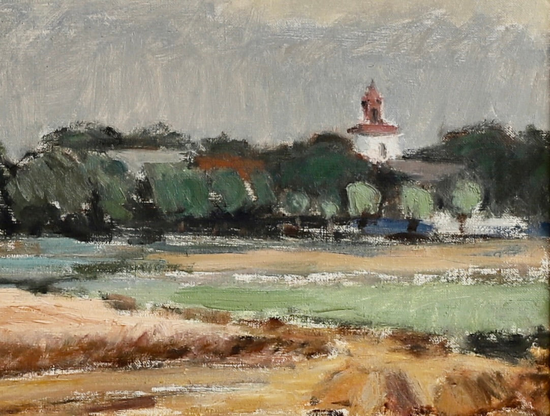 Mid Century Landscape Oil Painting From Sweden by G Isaksson