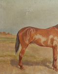 Load image into Gallery viewer, Vintage Art Original Horse Oil Painting From Sweden