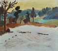 Load image into Gallery viewer, Vintage Winter Landscape Painting from Sweden by G Brunius