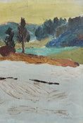 Load image into Gallery viewer, Vintage Winter Landscape Painting from Sweden by G Brunius