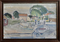 Load image into Gallery viewer, Vintage Original Harbor Oil Painting From Sweden