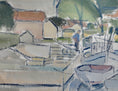Load image into Gallery viewer, Vintage Original Harbor Oil Painting From Sweden