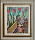 Load image into Gallery viewer, Mid Century Vintage Original Garden Oil Painting From Sweden