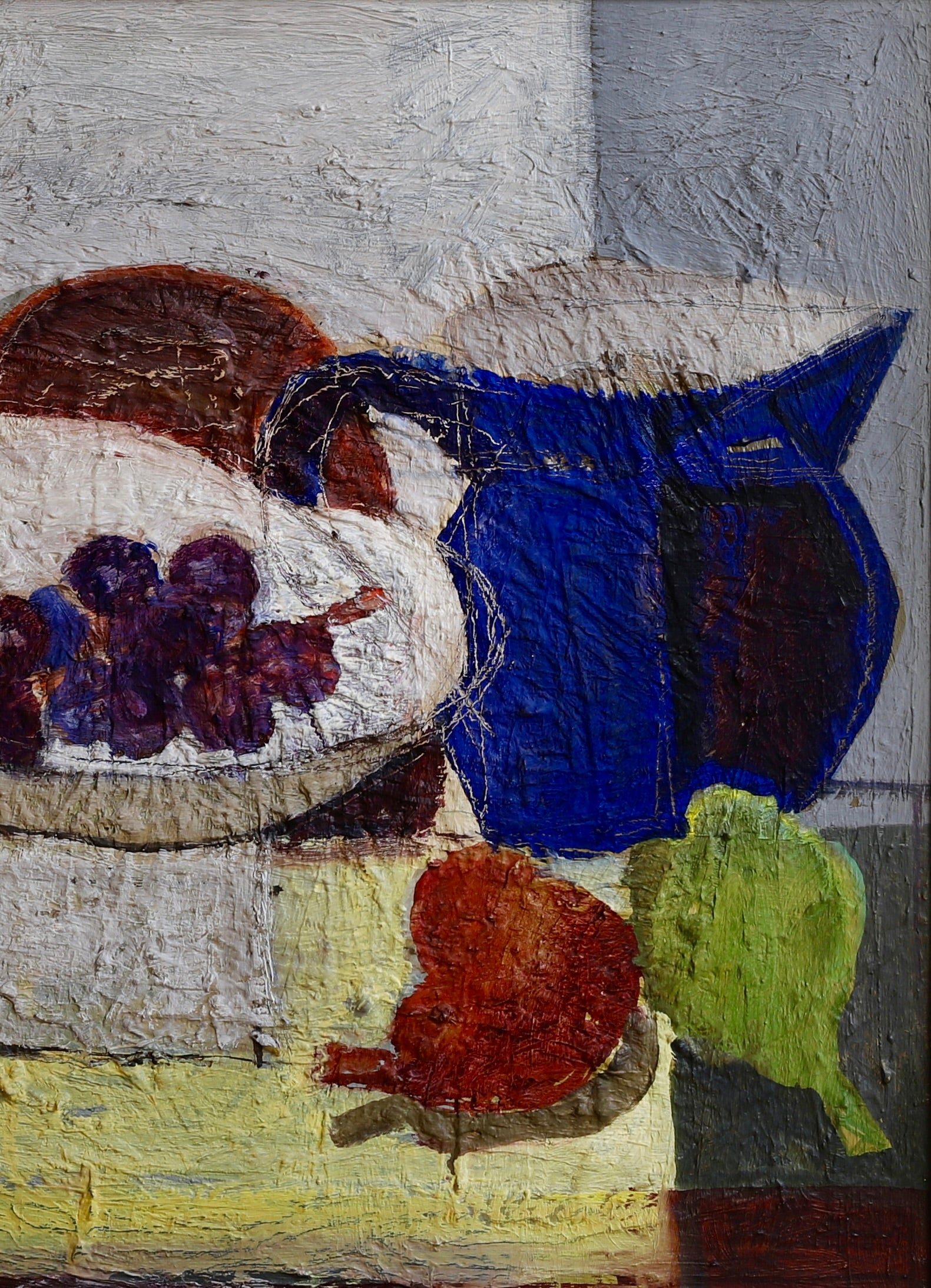 Vintage Art Still Life Mid Century Oil Painting From Sweden