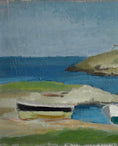 Load image into Gallery viewer, Mid Century Original Coastal Oil Painting From Sweden