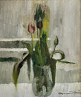 Load image into Gallery viewer, Vintage Art Room Original Interior Oil Painting from Sweden 1962
