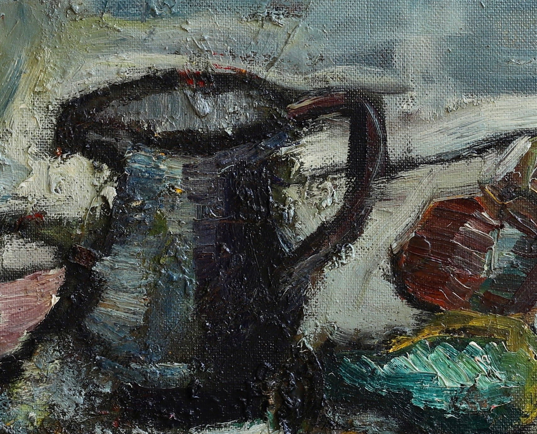 Original Mid Century Still Life Painting From Sweden