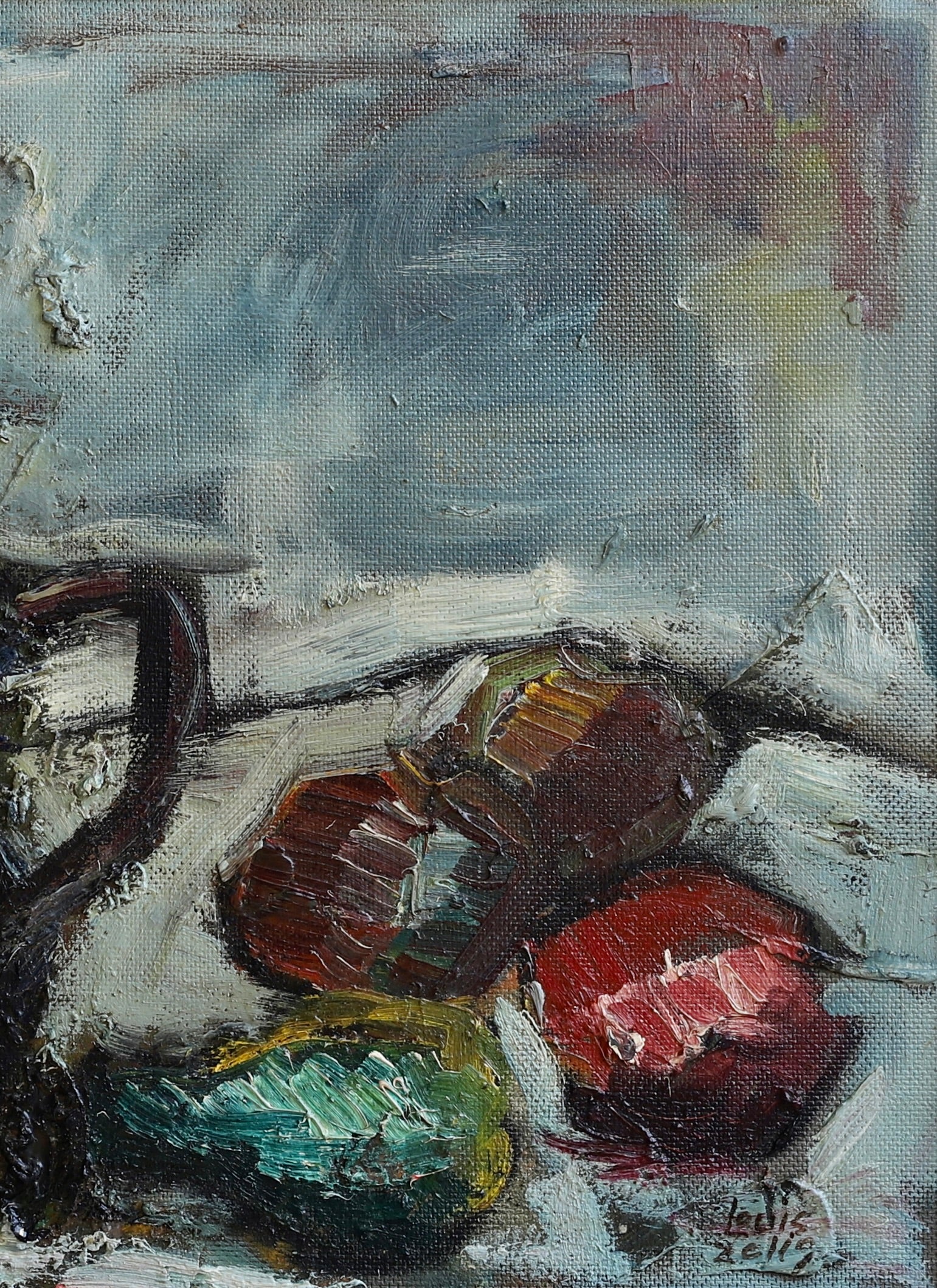 Original Mid Century Still Life Painting From Sweden