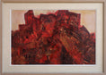 Load image into Gallery viewer, Mid Century Original Abstract Landscape Oil Painting from Sweden