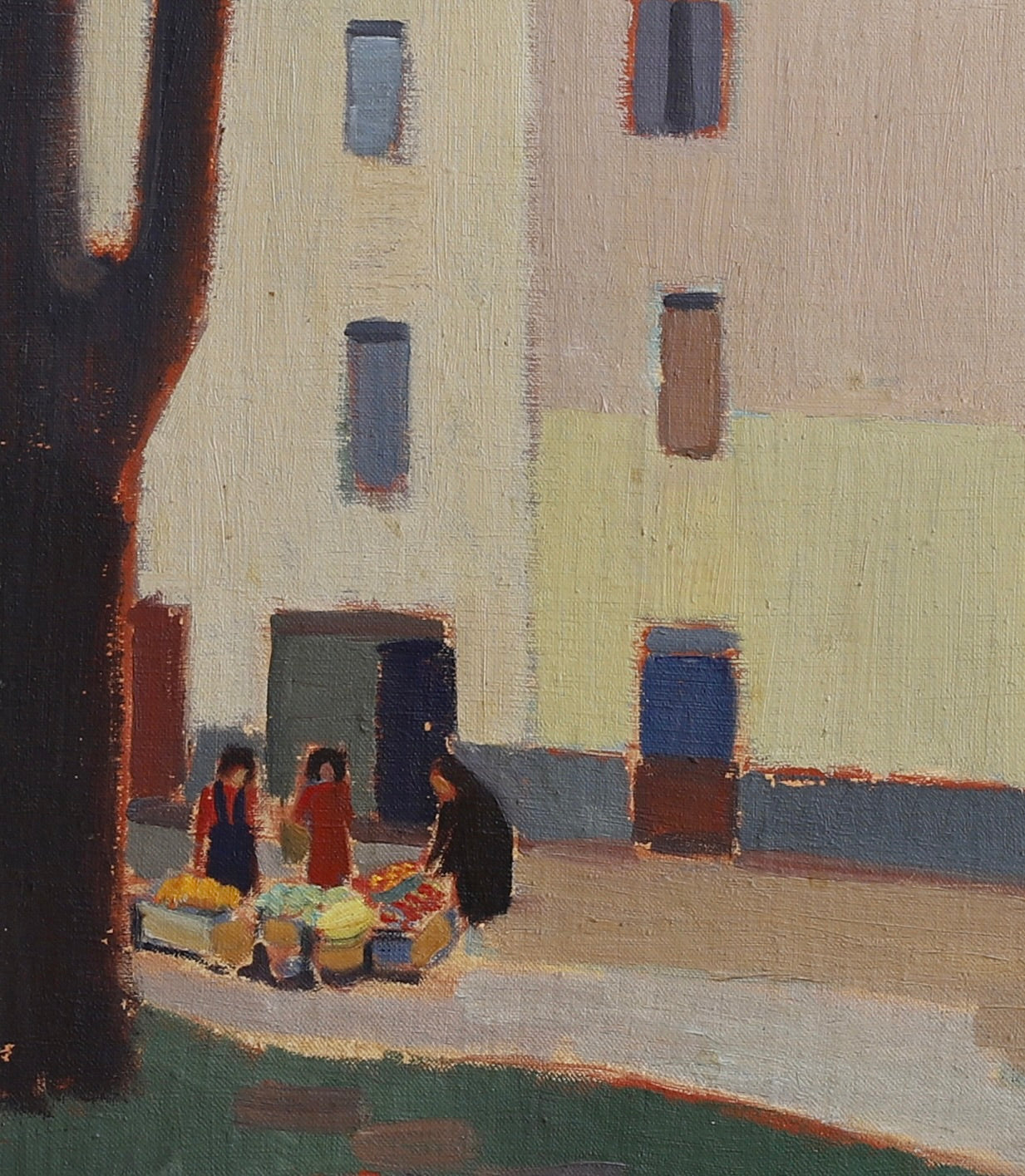 Mid Century Original Painting By G Höglund Sweden