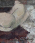 Load image into Gallery viewer, Original Vintage Mid Century Figurative Painting From Sweden