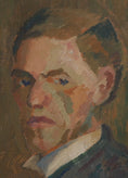 Load image into Gallery viewer, Vintage Art Room Artist Self Portrait from Sweden