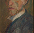 Load image into Gallery viewer, Vintage Art Room Artist Self Portrait from Sweden