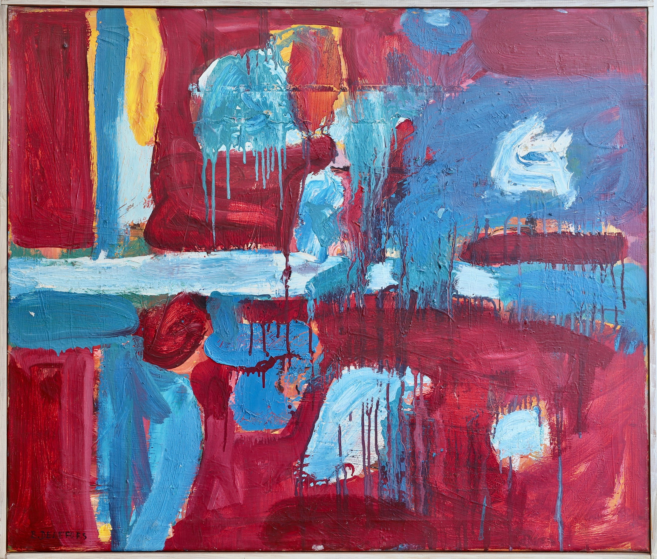 Mid Century Abstract By Bengt Delefors Sweden