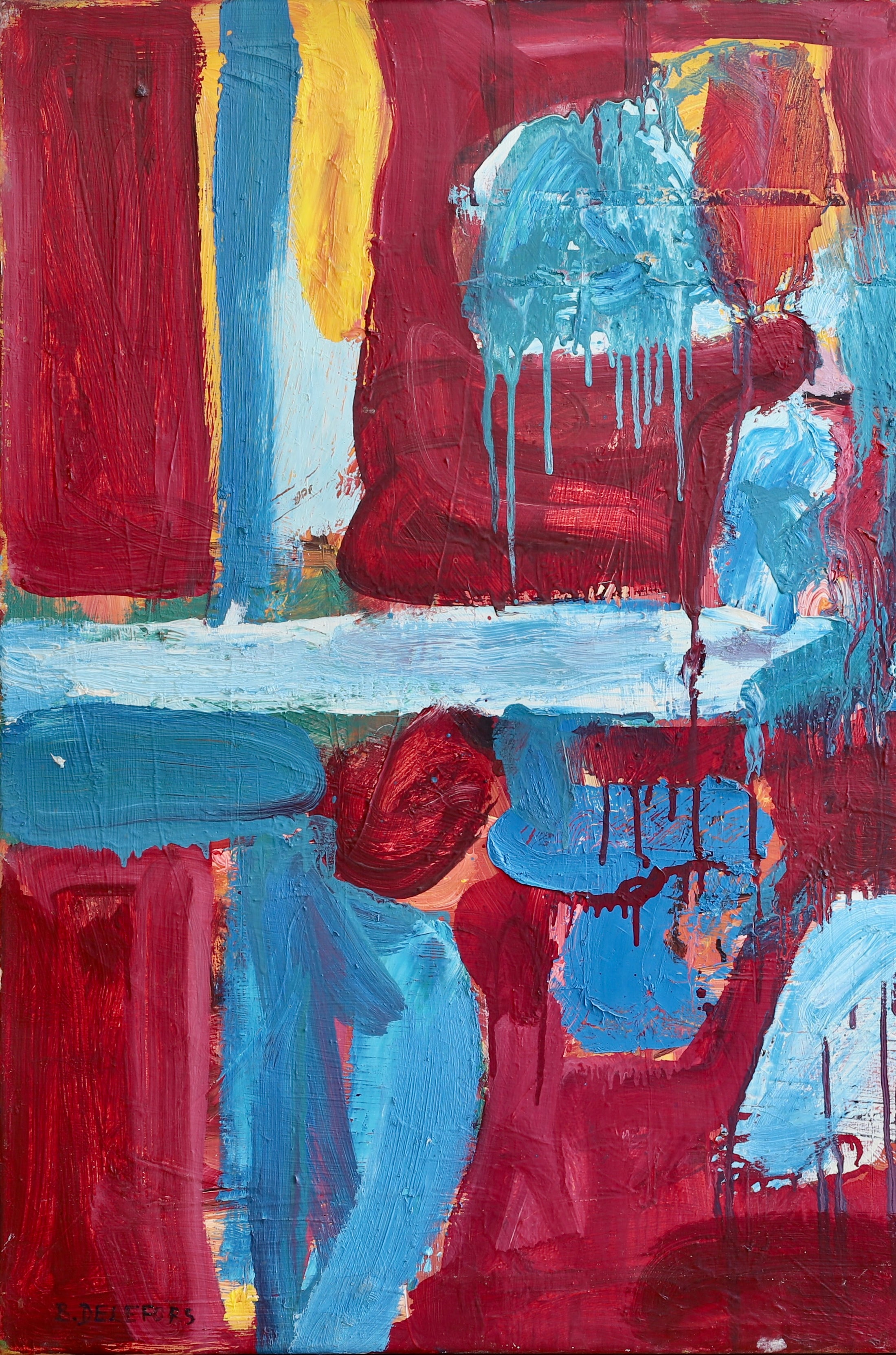 Mid Century Abstract By Bengt Delefors Sweden