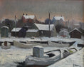 Load image into Gallery viewer, Mid Century Vintage Art Original Oil Painting From Sweden By E Skans
