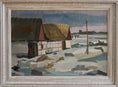 Load image into Gallery viewer, Mid Century Vintage Original Farmhouse Oil Painting from Sweden